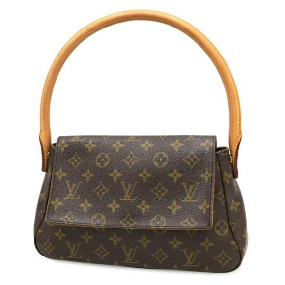 Louis Vuitton Monogram Looping Shoulder Bag Brown